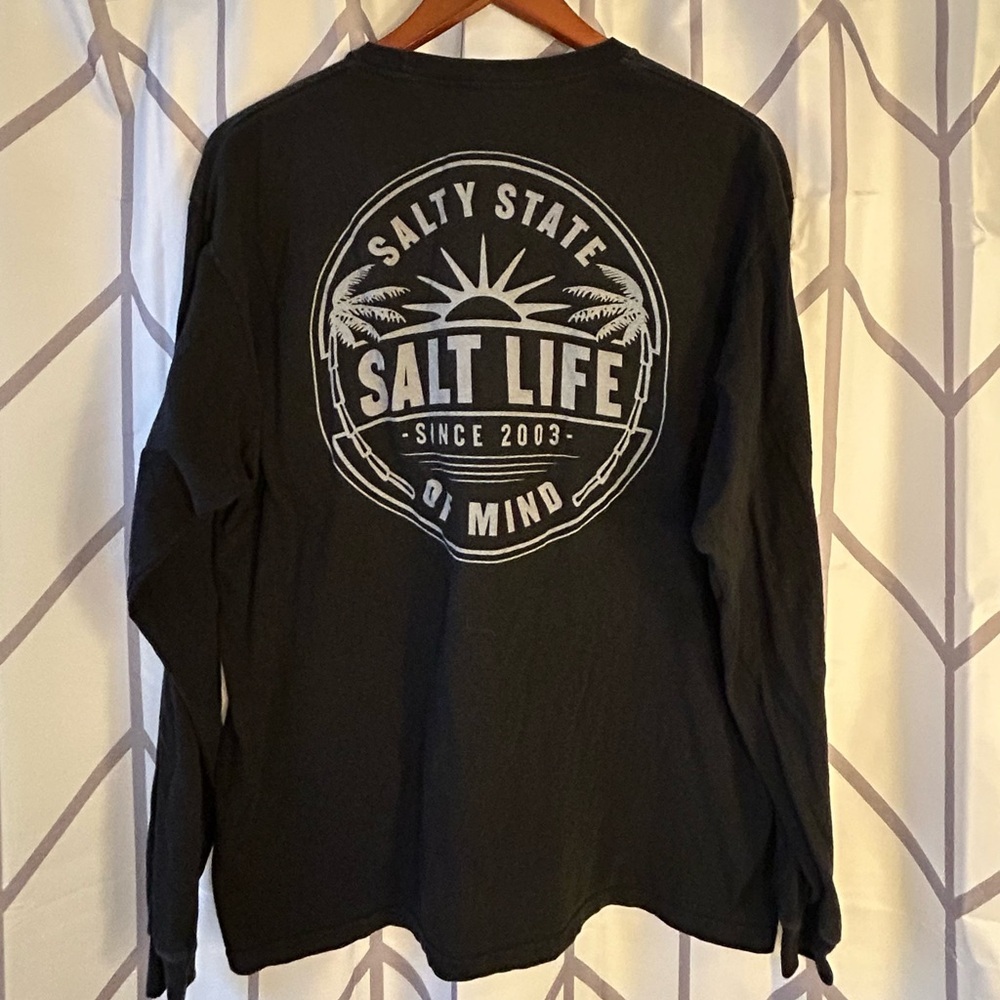 Salt Life Charcoal Long Sleeve Tee